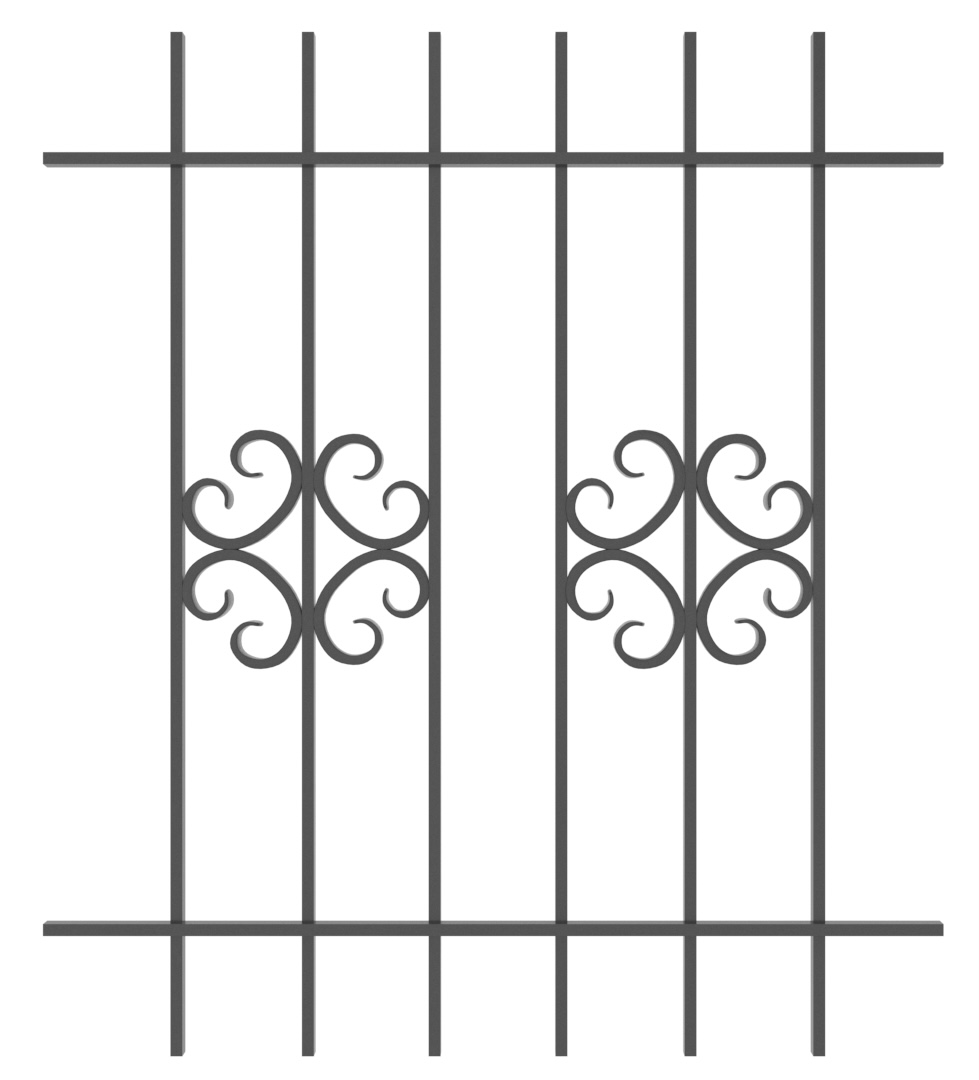 Грати віконні, 1050 х 1200, арт. 303/3